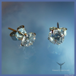Diamant-Ohrstecker kristallklar
