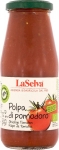 Tomaten st&uuml;ckig Bio Polpa di pomodoro Flasche 425 g/Glas Einweg