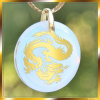 Drachen-Medaillon diamant von Quan Yin