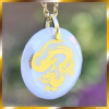 Drachen-Medaillon diamant von Quan Yin
